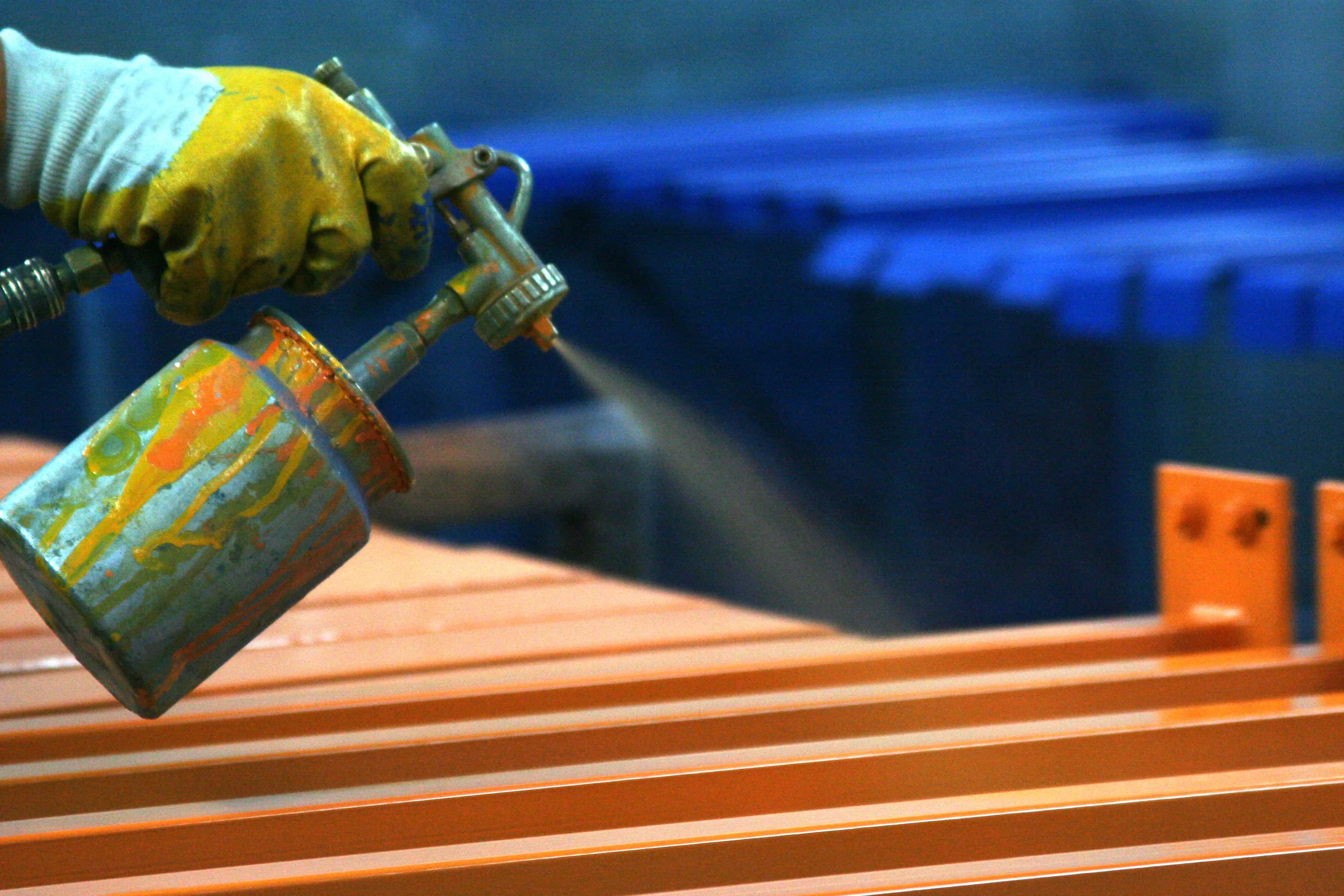 Toz boya uygulama görseli